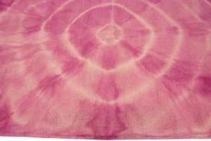 Fuchsia Tie-Dye 5X8 Hand-Tufted Modern Rug