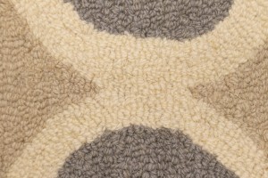 Beige Taupe Cream Trellis 5X8 Hand-Tufted Modern Rug