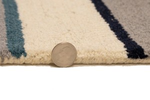 Multicolored Stripes 5X8 Hand-Tufted Modern Rug