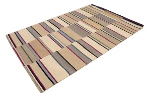 Multicolored Stripes 5X8 Hand-Tufted Modern Rug