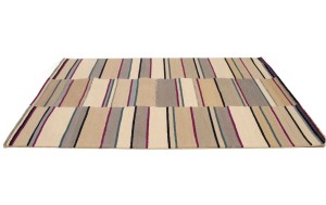 Multicolored Stripes 5X8 Hand-Tufted Modern Rug