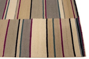 Multicolored Stripes 5X8 Hand-Tufted Modern Rug