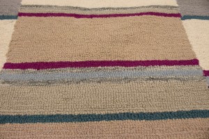 Multicolored Stripes 5X8 Hand-Tufted Modern Rug