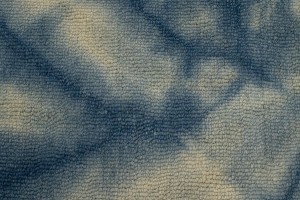 Navy Blue Tie-Dye 5X8 Hand-Tufted Modern Rug