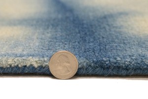 Navy Blue Tie-Dye 5X8 Hand-Tufted Modern Rug