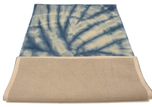 Navy Blue Tie-Dye 5X8 Hand-Tufted Modern Rug