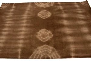 Brown Tie-Dye 5X8 Hand-Tufted Modern Rug