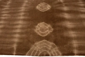 Brown Tie-Dye 5X8 Hand-Tufted Modern Rug