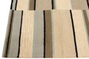 Multicolored Stripes 5X8 Hand-Tufted Modern Rug