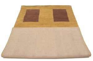 Beige Geometric 5X8 Hand-Tufted Modern Rug