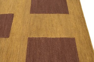 Beige Geometric 5X8 Hand-Tufted Modern Rug