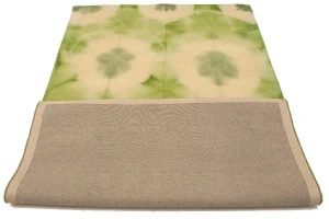 Green Tie-Dye 5X8 Hand-Tufted Modern Rug