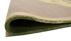 Green Tie-Dye 5X8 Hand-Tufted Modern Rug