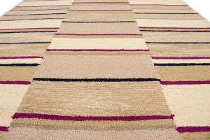 Multicolored Stripes 5X8 Hand-Tufted Modern Rug