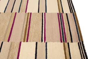 Multicolored Stripes 5X8 Hand-Tufted Modern Rug