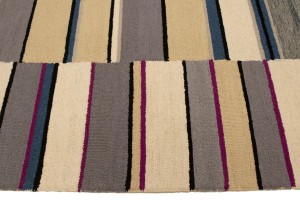 Multicolored Stripes 5X8 Hand-Tufted Modern Rug