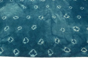Blue Tie-Dye 5X8 Hand-Tufted Modern Rug