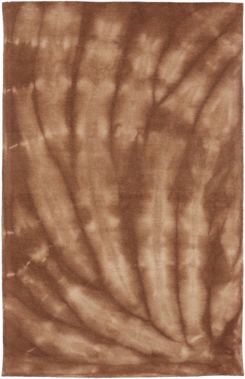 Brown Tie-Dye 5X8 Hand-Tufted Modern Rug