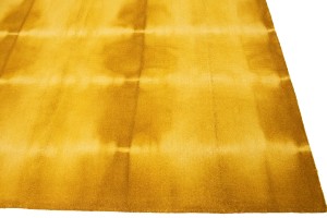 Golden Yellow Tie-Dye 5X8 Hand-Tufted Modern Rug