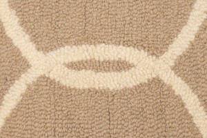 Beige Cream Trellis 5X8 Hand-Tufted Modern Rug