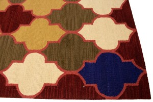 Multicolored Trellis 5X8 Hand-Tufted Modern Rug