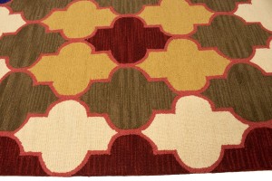 Multicolored Trellis 5X8 Hand-Tufted Modern Rug