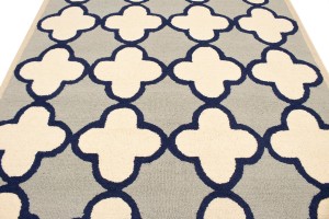 Multicolored Trellis 5X8 Hand-Tufted Modern Rug