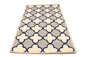 Multicolored Trellis 5X8 Hand-Tufted Modern Rug