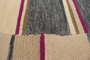 Multicolored Stripes 5X8 Hand-Tufted Modern Rug