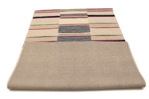 Multicolored Stripes 5X8 Hand-Tufted Modern Rug