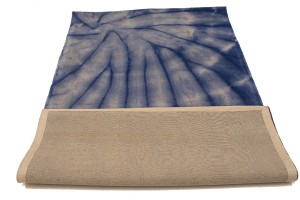 Purple-navy Tie-Dye 5X8 Hand-Tufted Modern Rug