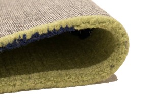 Golden Beige & Plum Trellis 5X8 Hand-Tufted Modern Rug