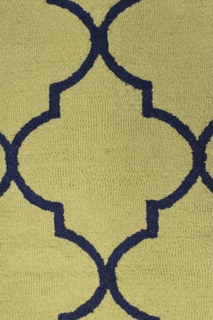 Golden Beige & Plum Trellis 5X8 Hand-Tufted Modern Rug