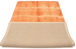 Coral Red Tie-Dye 5X8 Hand-Tufted Modern Rug