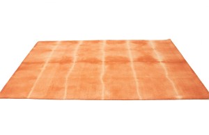 Coral Red Tie-Dye 5X8 Hand-Tufted Modern Rug