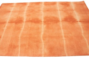 Coral Red Tie-Dye 5X8 Hand-Tufted Modern Rug