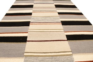 Multicolored Stripes 5X8 Hand-Tufted Modern Rug