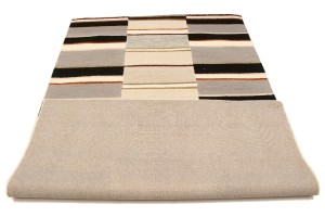 Multicolored Stripes 5X8 Hand-Tufted Modern Rug