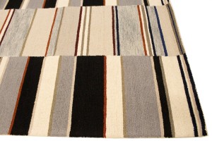 Multicolored Stripes 5X8 Hand-Tufted Modern Rug