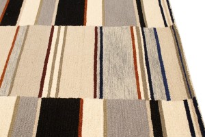 Multicolored Stripes 5X8 Hand-Tufted Modern Rug