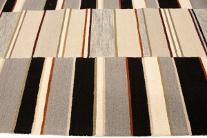 Multicolored Stripes 5X8 Hand-Tufted Modern Rug