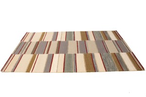 Multicolored Stripes 5X8 Hand-Tufted Modern Rug