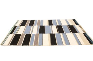 Multicolored Stripes 5X8 Hand-Tufted Modern Rug