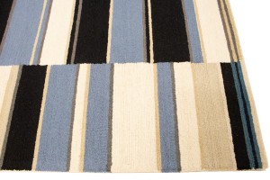 Multicolored Stripes 5X8 Hand-Tufted Modern Rug