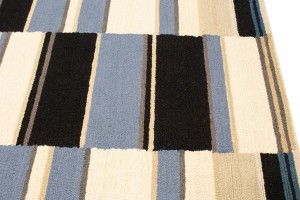 Multicolored Stripes 5X8 Hand-Tufted Modern Rug