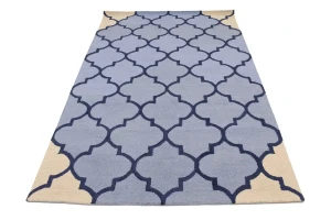 Multicolored Trellis 5X8 Hand-Tufted Modern Rug