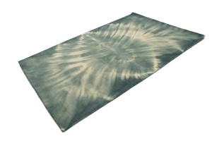 Hunter Green Tie-Dye 5X8 Hand-Tufted Modern Rug