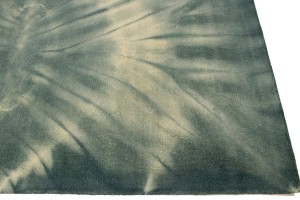 Hunter Green Tie-Dye 5X8 Hand-Tufted Modern Rug