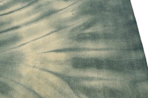 Hunter Green Tie-Dye 5X8 Hand-Tufted Modern Rug