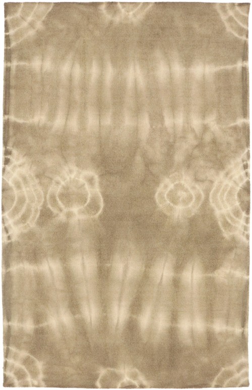 Brown Tie-Dye 5X8 Hand-Tufted Modern Rug